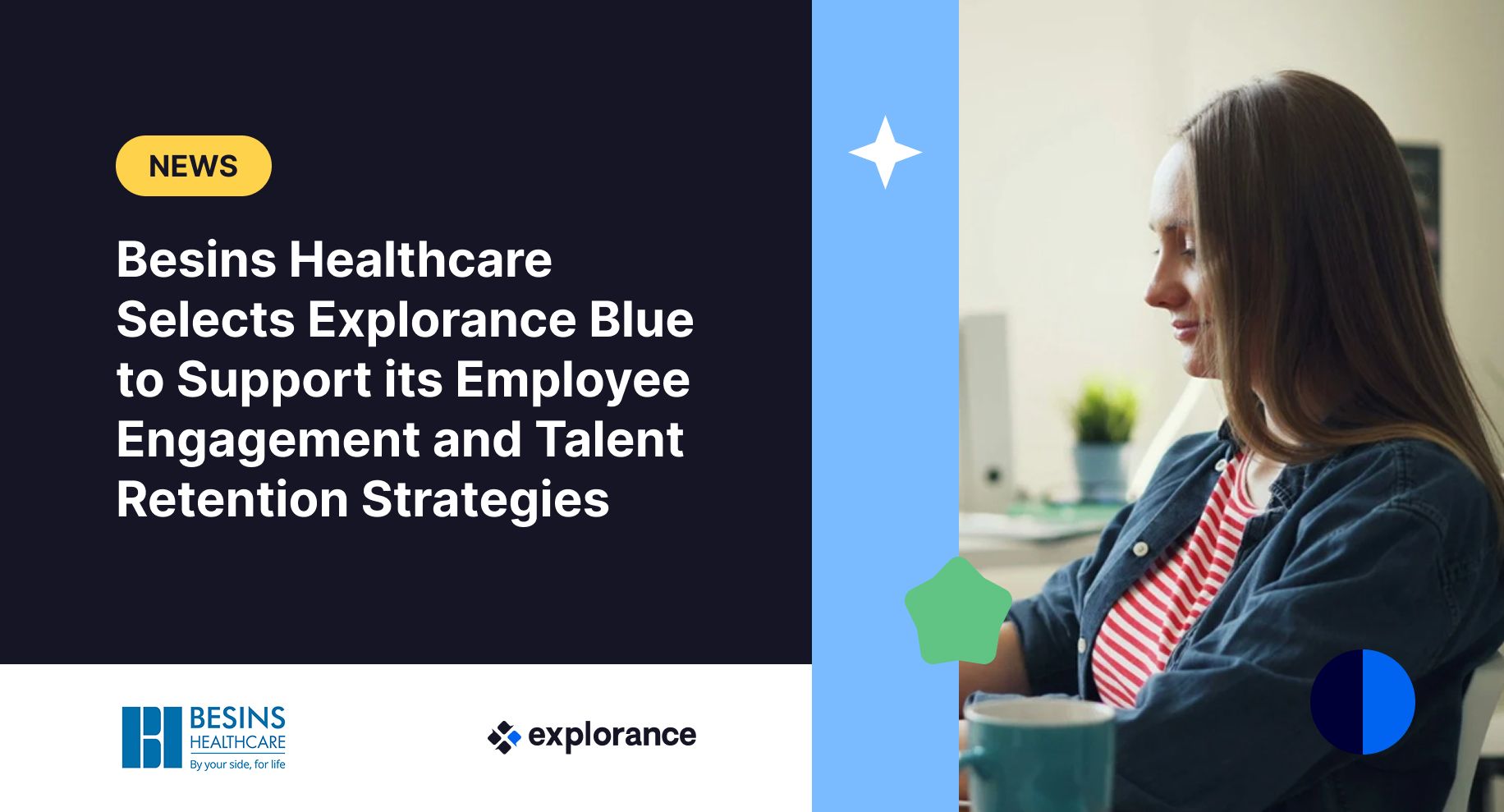 Illustration for the article Besins Healthcare Selects Explorance Blue to Support its Employee Engagement and Talent Retention Strategies