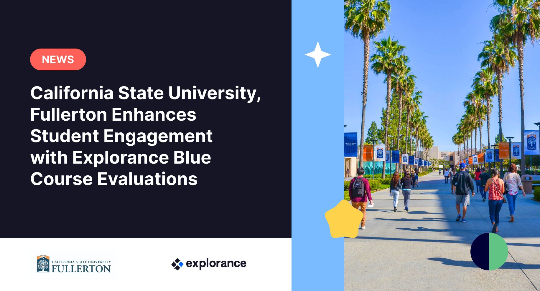 Illustration for the article California State University, Fullerton Enhances Student Engagement with Explorance Blue Course Evaluations
