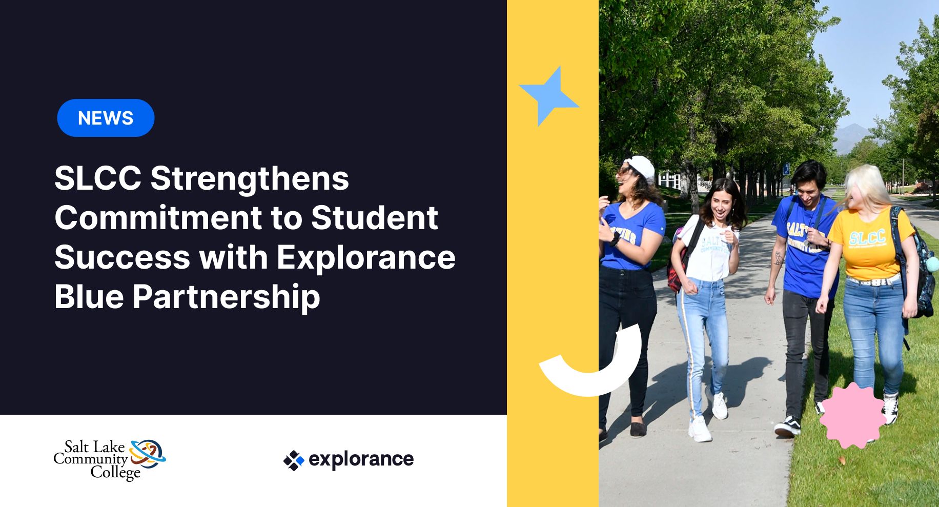Illustration for the article Salt Lake Community College (SLCC) Strengthens Commitment to Student Success with Explorance Blue Partnership