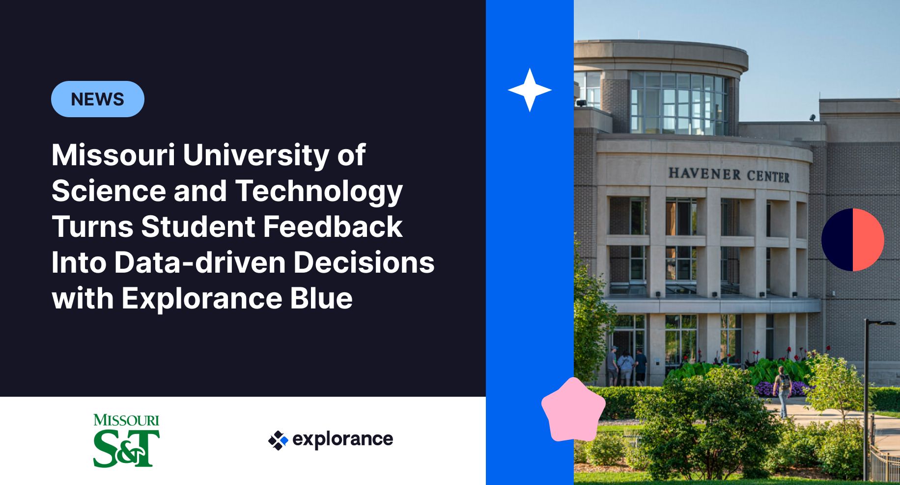 Illustration de l’article L'Université des sciences et de la technologie du Missouri transforme les feedbacks des étudiants en décisions basées sur des données grâce à Explorance Blue.