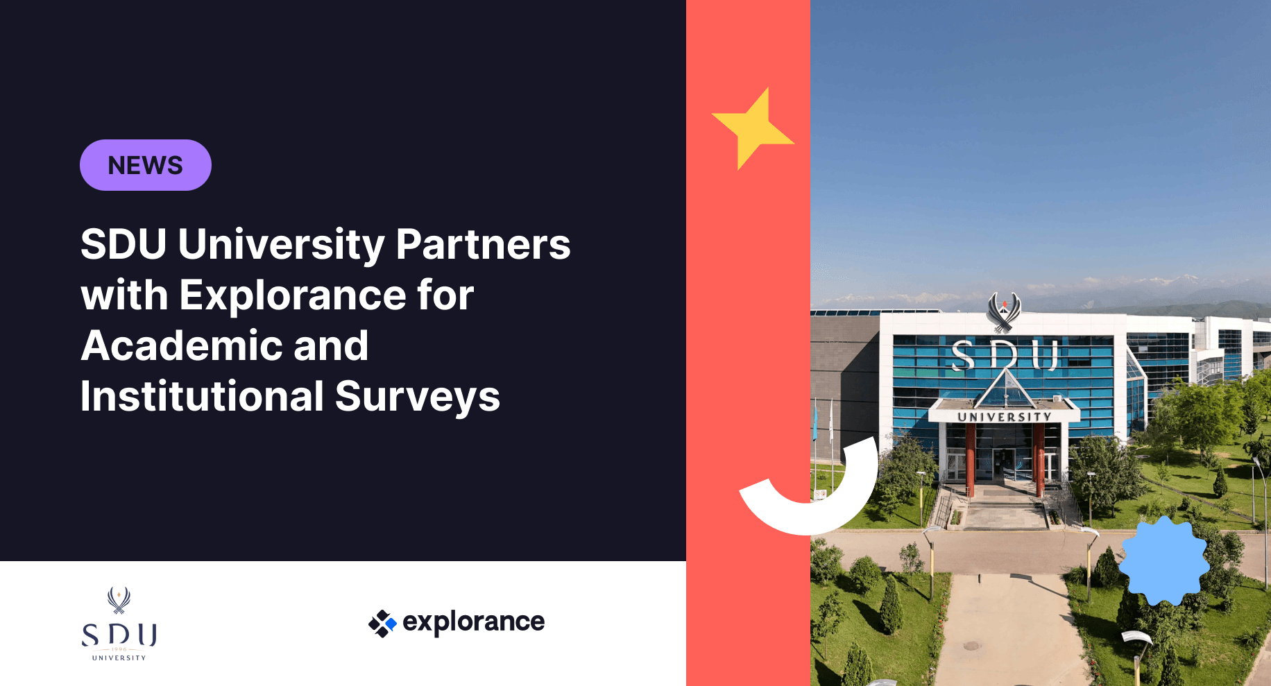 Illustration for the article SDU University Partners with Explorance for Academic and Institutional Surveys