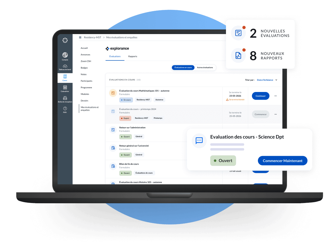 Simplifiez les évaluations de l'enseignement grâce à une automatisation complète