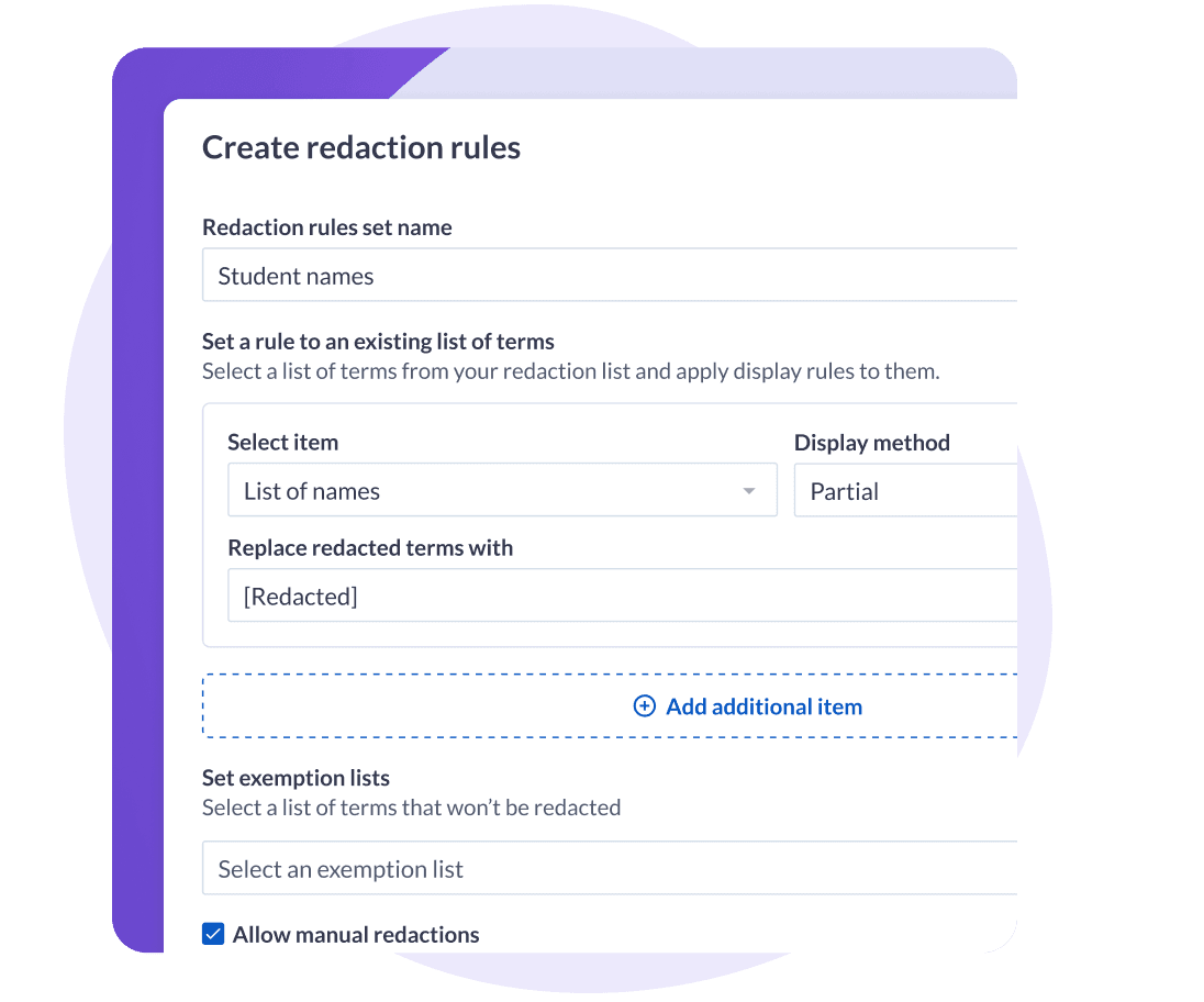 Redact Sensitive Feedback
