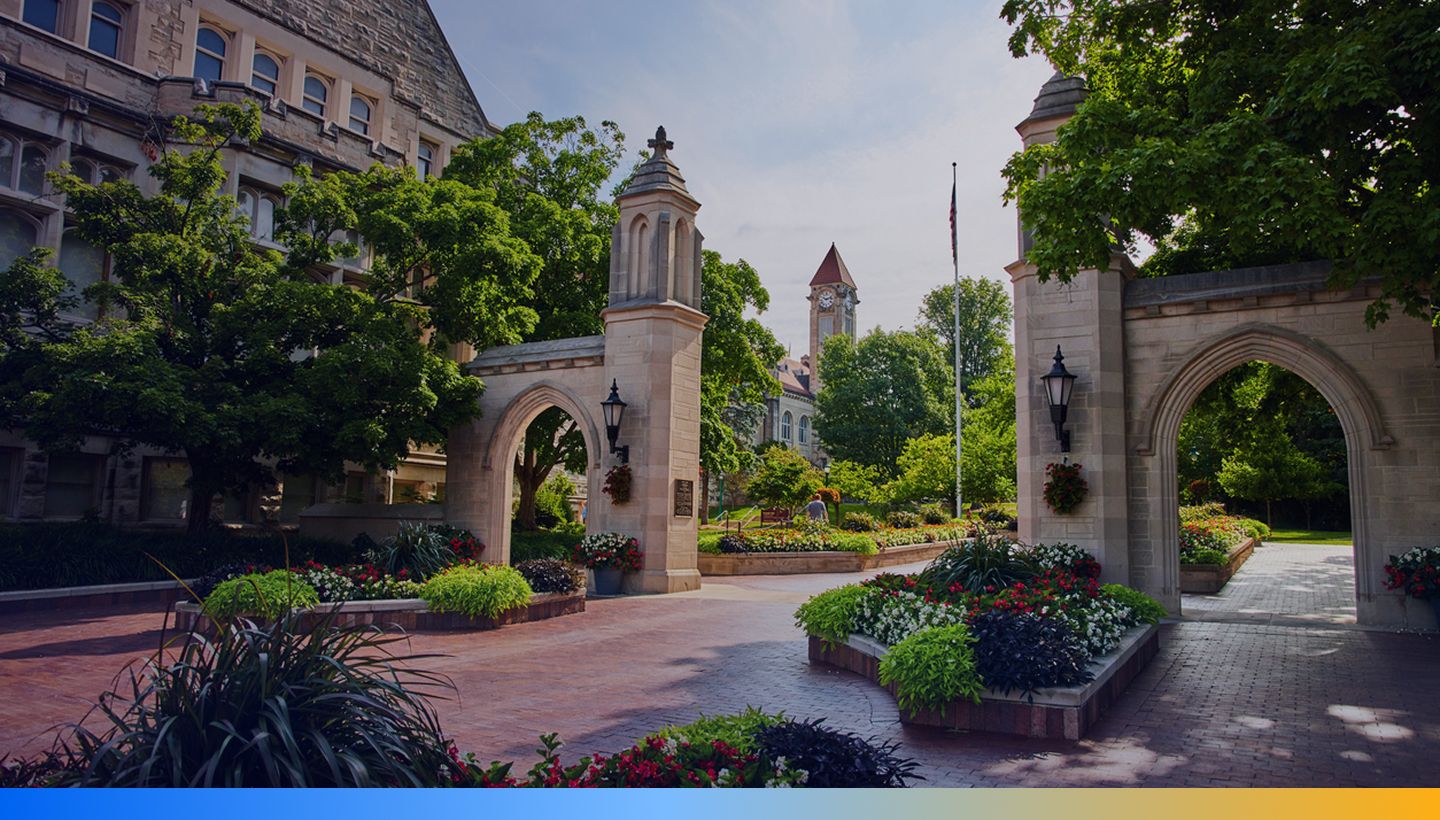 Illustration for the article Indiana University Bloomington Leverages Explorance Blue Question Bank to Streamline Course Evaluations for 46,000 Students