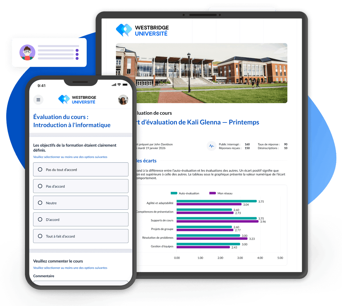 Adaptez les résultats du feedback grâce à un logiciel flexible d'évaluation de l'enseignement