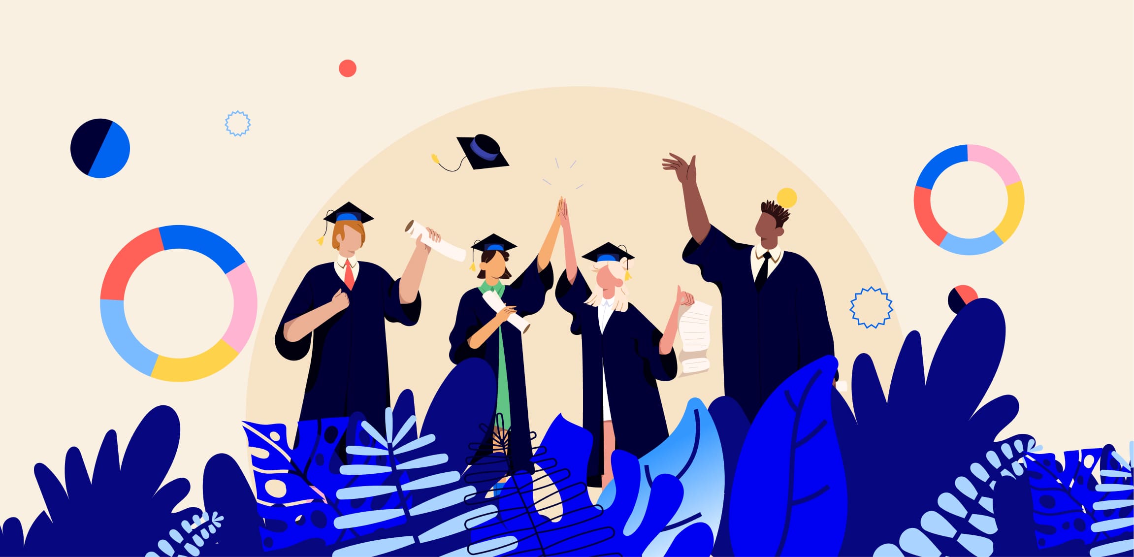 Illustration for the article Navigating Digital Transformation: A Roadmap for Higher Education